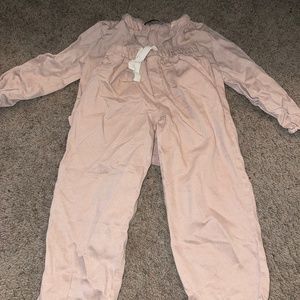 Flowy blouse and pants set